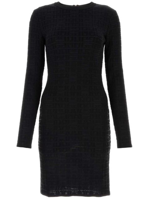 Givenchy 4G jacquard long-sleeved dress - Black - zdjęcie produktu nr 1