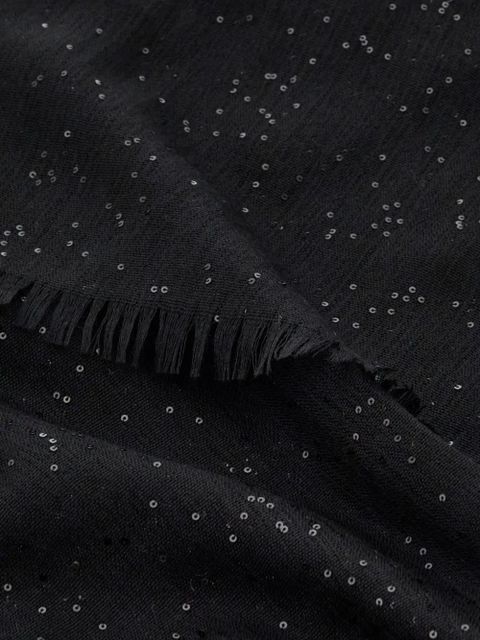 Ferragamo Micro paillette stole - Black