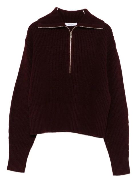 Max Mara zip Nadar sweater - Red - zdjęcie produktu nr 1