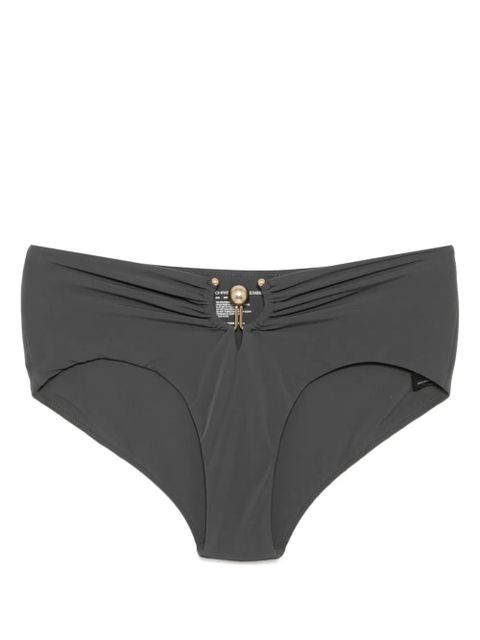 Christopher Esber orbit ruched bikini bottom - Grey - zdjęcie produktu nr 1