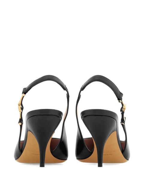 Ferragamo 70mm leather pumps - Black - zdjęcie produktu nr 2