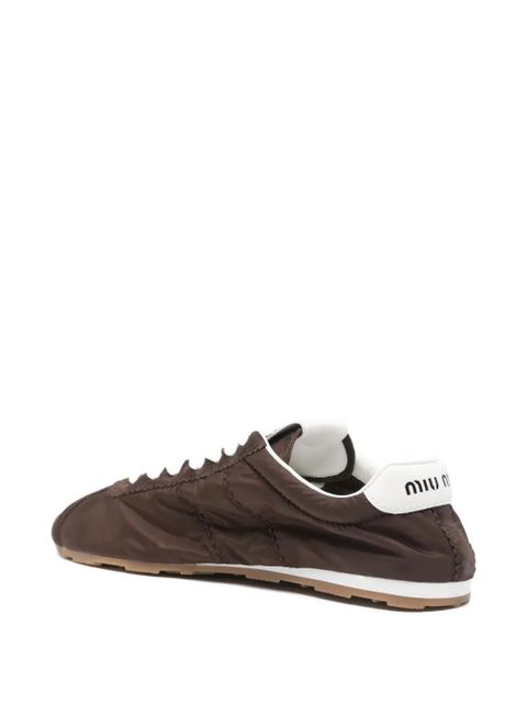 Miu Miu panelled neakers - Brown