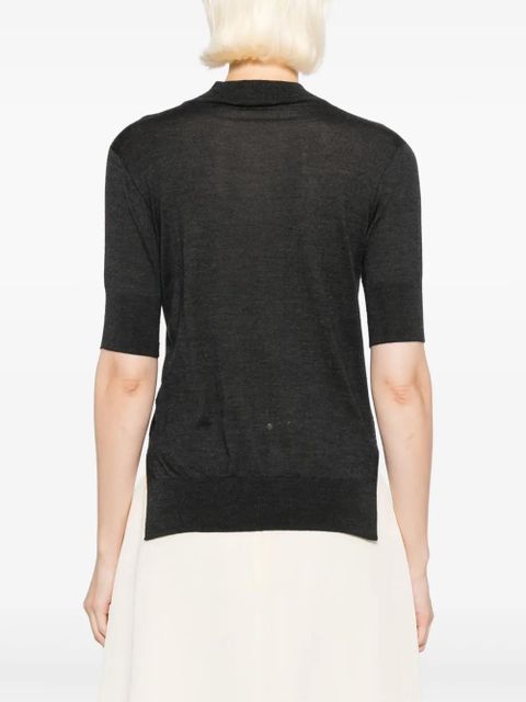 Jil Sander crew-neck top - Grey