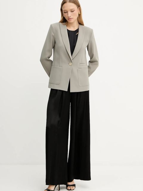 Armani Exchange marynarka kolor zielony dwurzędowa gładka XW001277 AF16148 - zdjęcie produktu nr 2