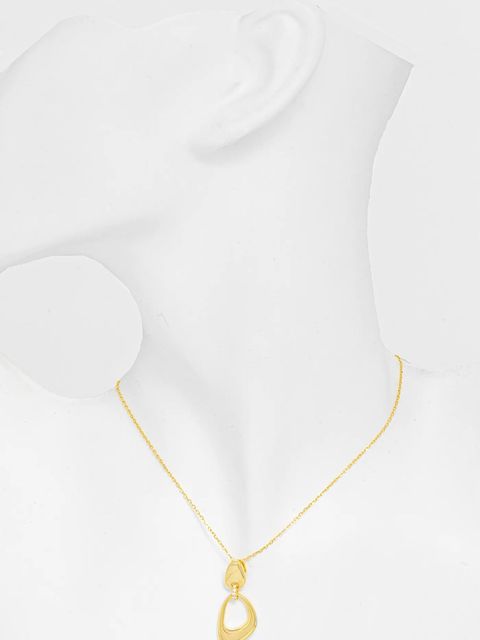 Answear.LAB naszyjnik ze srebra pokrytego złotem - zdjęcie produktu nr 1