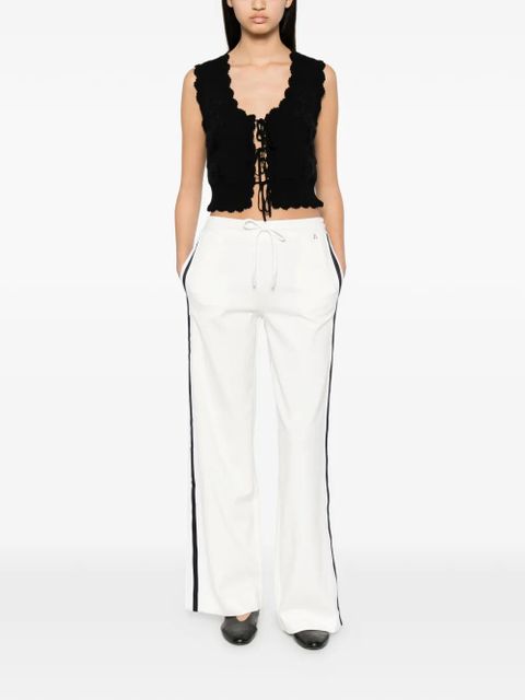 TWINSET side-stripe track pants - White - zdjęcie produktu nr 2