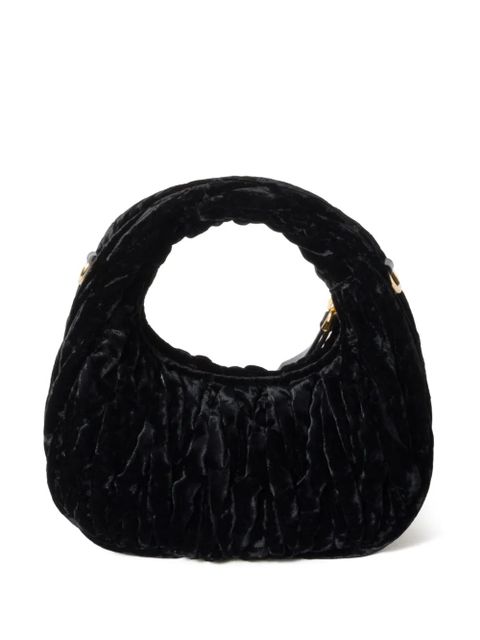 Miu Miu Wander velvet mini bag - Black