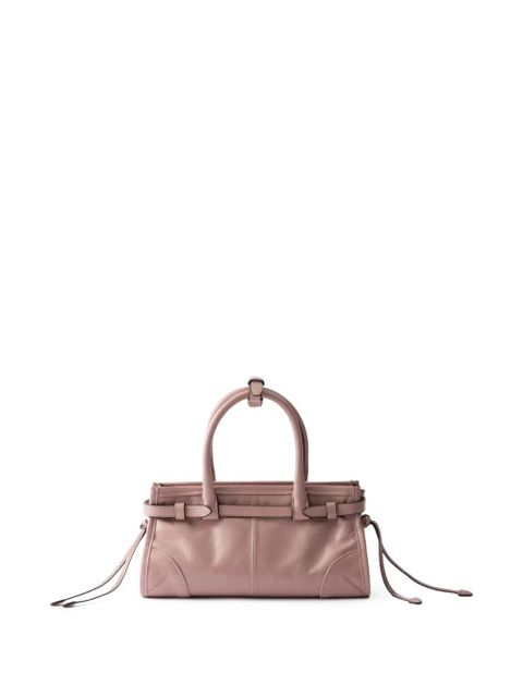 Prada mini Bonnie leather tote bag - Pink