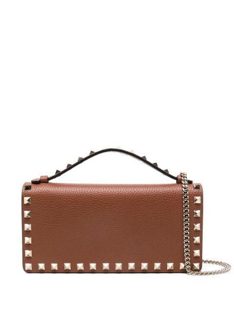 Valentino Garavani stud-embellished top-handle mini bag - Brown - zdjęcie produktu nr 1