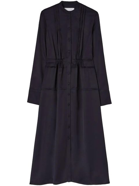 Jil Sander band-collar midi shirtdress - Blue - zdjęcie produktu nr 1