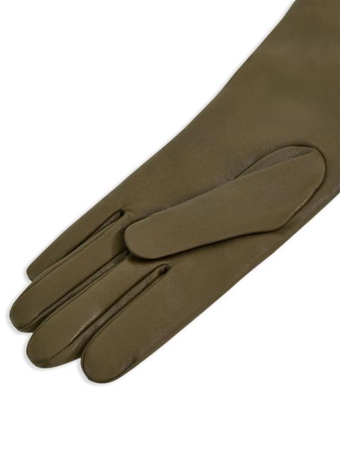 Ferragamo cashmere lining gloves - Green