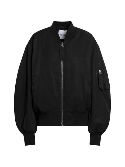 The Attico zip-up bomber jacket - Black - zdjęcie produktu nr 1