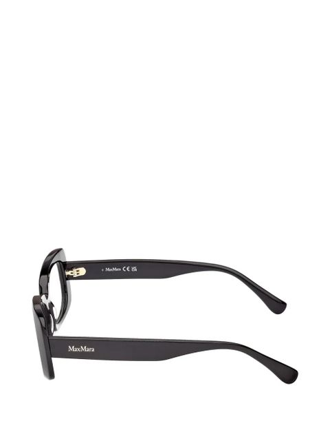 Max Mara Eyewear rectangle-frame glasses - Black