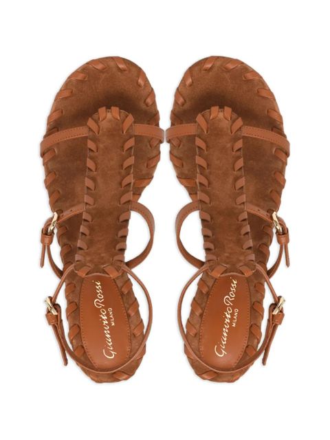 Gianvito Rossi braided strap sandals - Brown