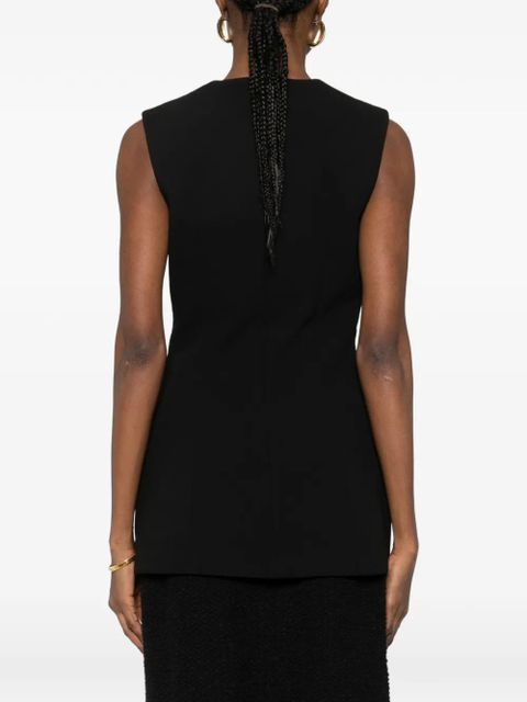 TOTEME pocket sleeveless top - Black
