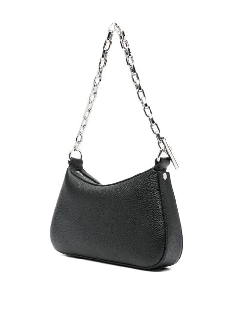Alexander McQueen T-Bar leather shoulder bag - Black