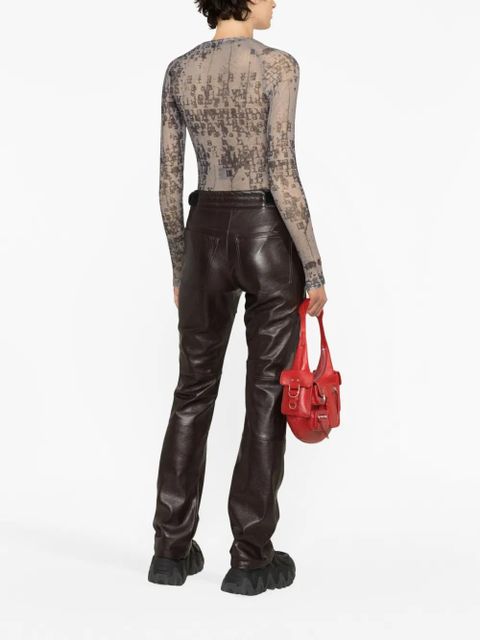 MISBHV low-rise bootcut trousers - Brown - zdjęcie produktu nr 2