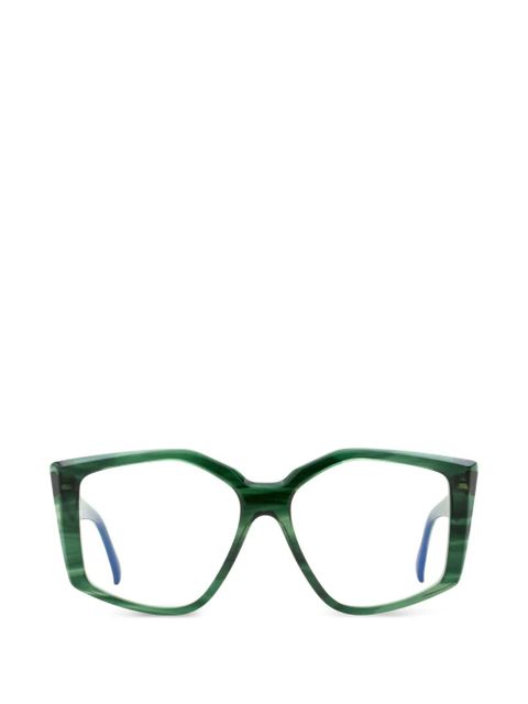 Max Mara Eyewear geometric butterfly-frame glasses - Green - zdjęcie produktu nr 1