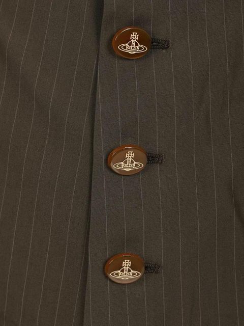 Vivienne Westwood Elle button pinstripe shorts - Brown