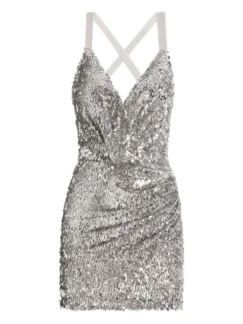 Dolce & Gabbana sequin crossover dress - Silver - zdjęcie produktu nr 1