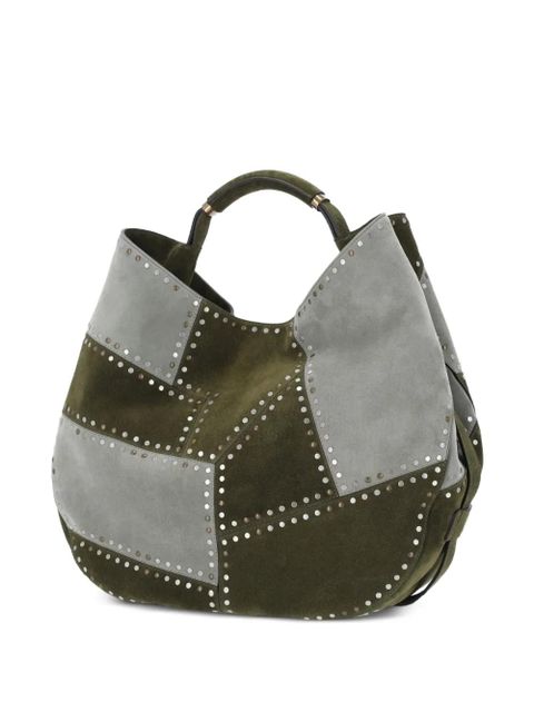 Moschino stud-embellishment tote bag - Green