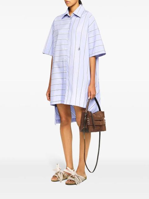 JW Anderson high-low hem shirt dress - Blue
