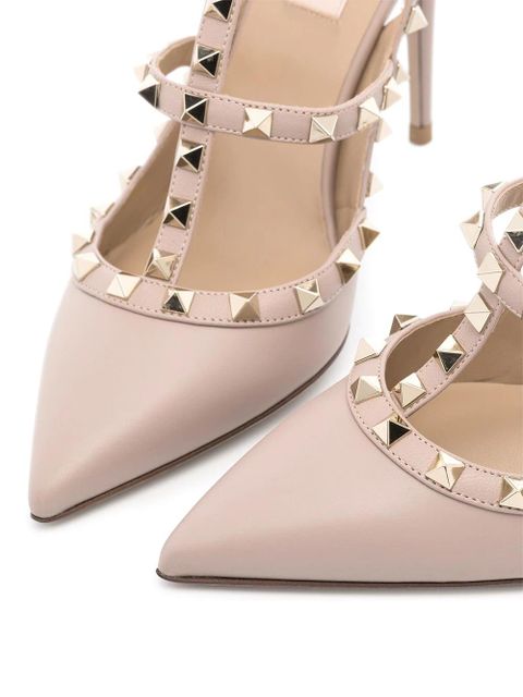 Valentino Garavani Rockstud 100mm caged pumps - Neutrals