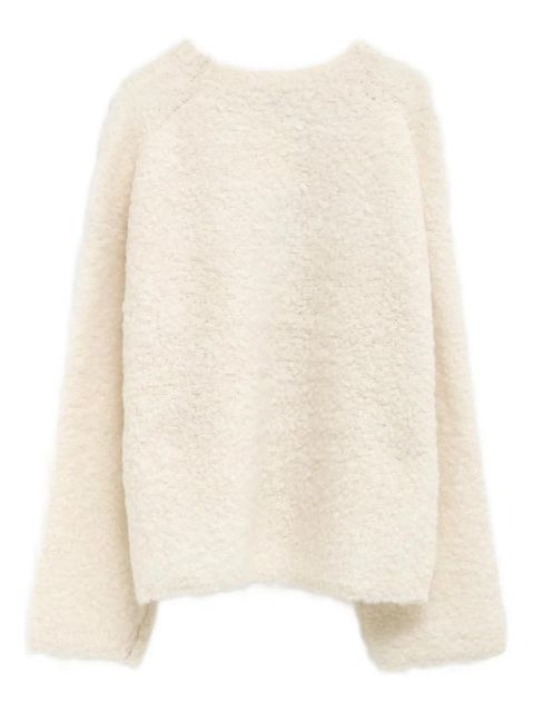 TOTEME bouclé sweater - White - zdjęcie produktu nr 2