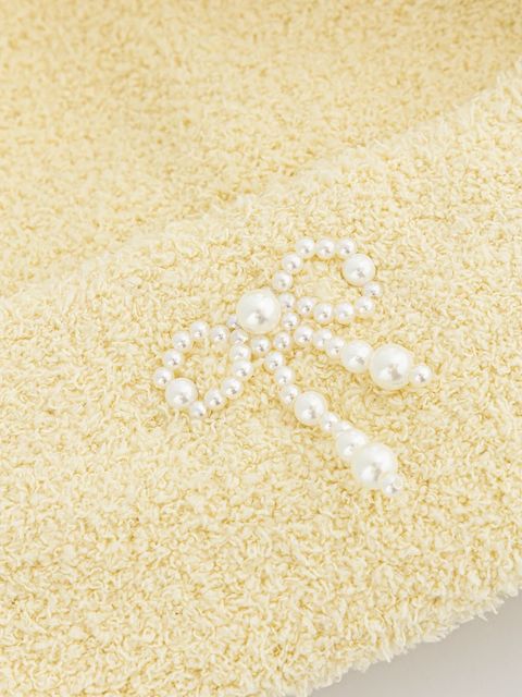 Kangol czapka PEARL BEANIE kolor żółty K3794.BC726