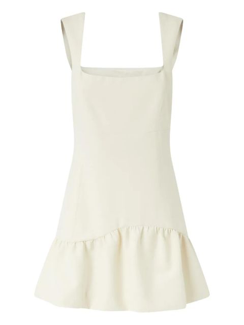 PINKO ruffle-hem mini dress - White - zdjęcie produktu nr 1