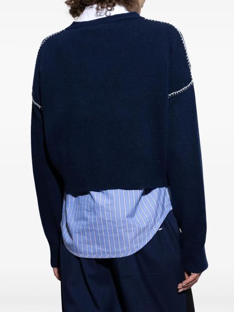 Marni cropped cardigan - Blue