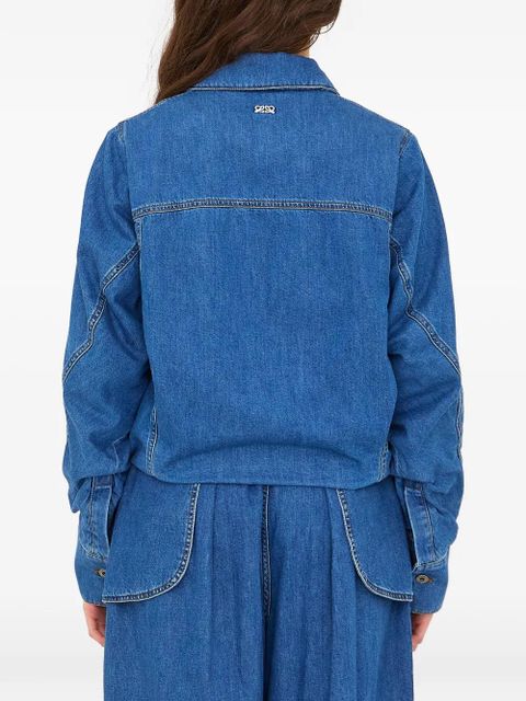 LOEWE anagram-detail jacket - Blue