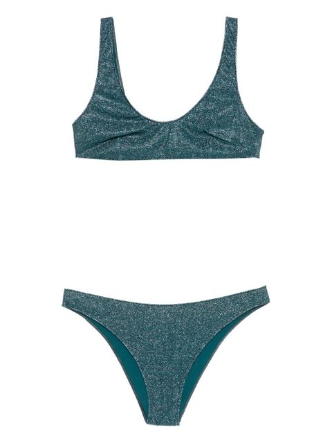 Oséree scoop-neck bikini - Blue - zdjęcie produktu nr 1