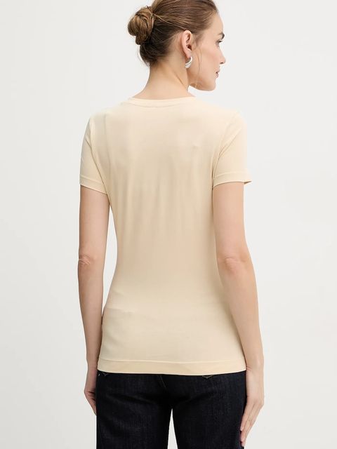Guess t-shirt damski kolor beżowy W5BI15 J1314
