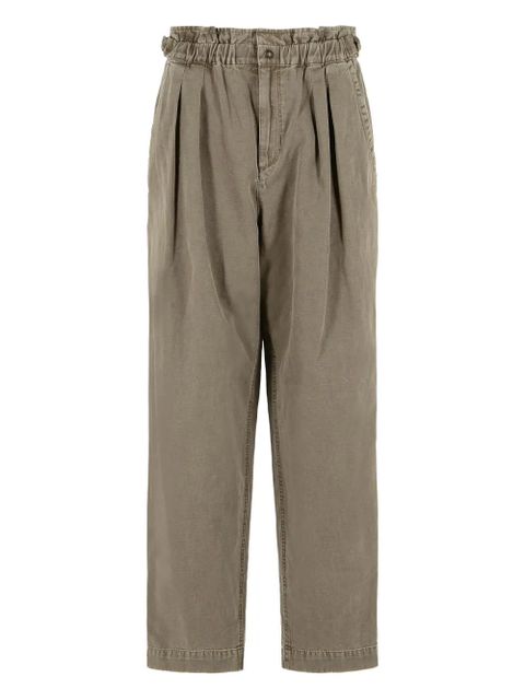 ISABEL MARANT elasticated pleat trousers - Brown - zdjęcie produktu nr 1