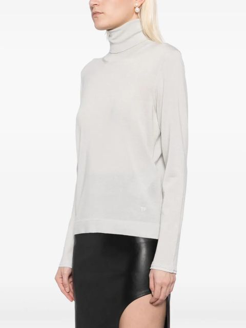 TOM FORD roll-neck jumper - Neutrals