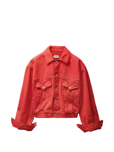 Versace oversized denim blouson - Red - zdjęcie produktu nr 1