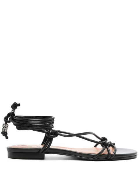 GANNI knotted sandals - Black - zdjęcie produktu nr 1