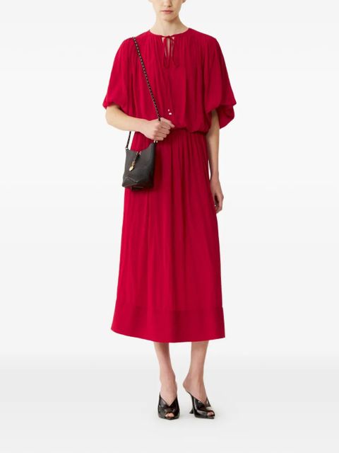 Lanvin tie detailing dress - Red