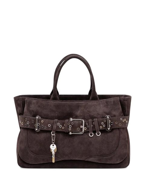 Osoi eyelet belted tote - Brown - zdjęcie produktu nr 1