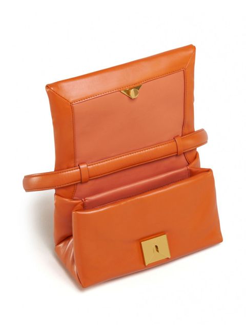 Marni small Prisma leather shoulder bag - Orange