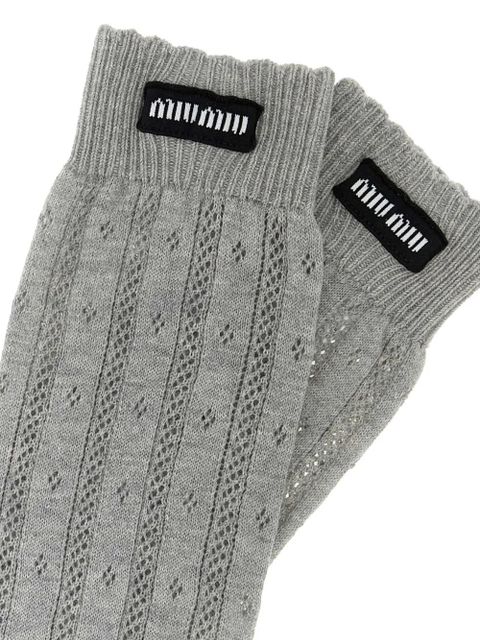 Miu Miu cotton socks - Grey