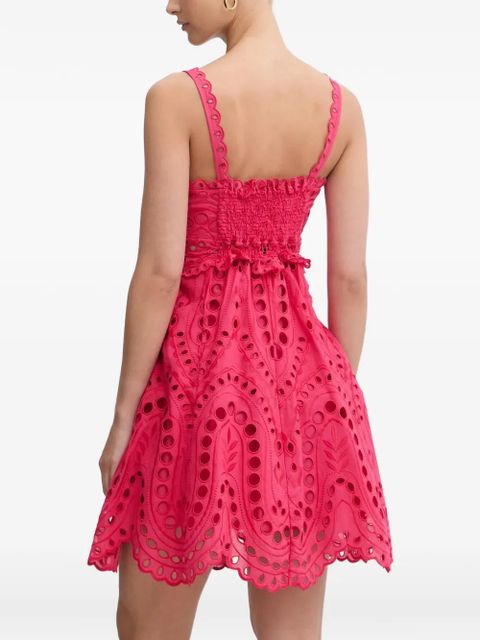Charo Ruiz Ibiza Zeph scalloped embroidered dress - Pink