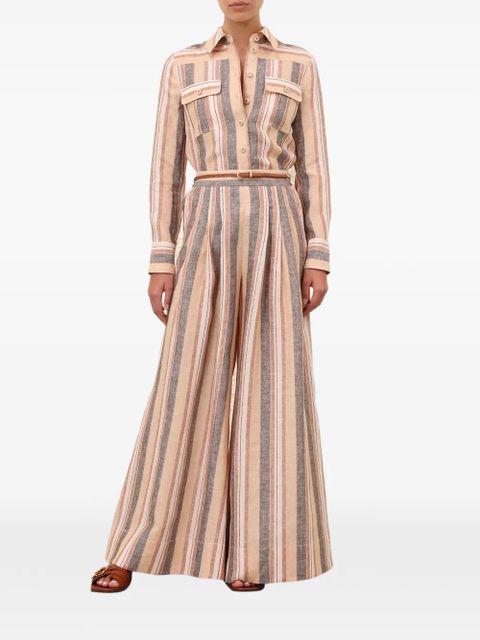 ZIMMERMANN Wanderlust striped trousers - Neutrals