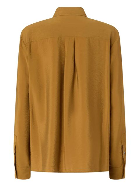 PINKO fringed-details long-sleeve shirt - Brown - zdjęcie produktu nr 2
