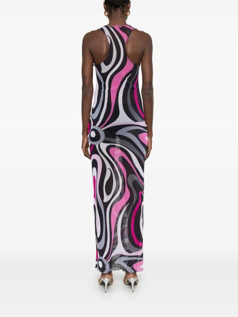 PUCCI Iride-print dress - Black