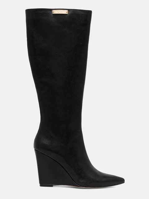 Twinset kozaki damskie kolor czarny na koturnie 252TGT210 - zdjęcie produktu nr 2