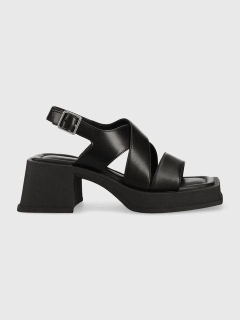 Vagabond sandały skórzane HENNIE kolor czarny 5537.001.20