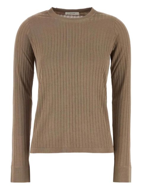 The Row ribbed long-sleeve top - Neutrals - zdjęcie produktu nr 1