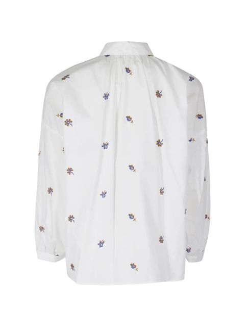 Weekend Max Mara embroidered cotton shirt - White - zdjęcie produktu nr 2